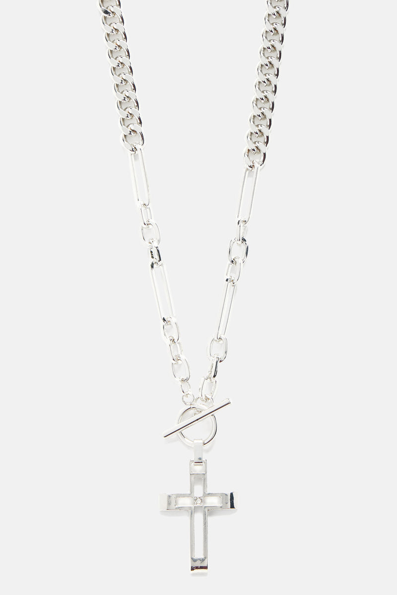 Divine Necklace Silver Fashion Nova, Mens Jewelry Fashion Nova