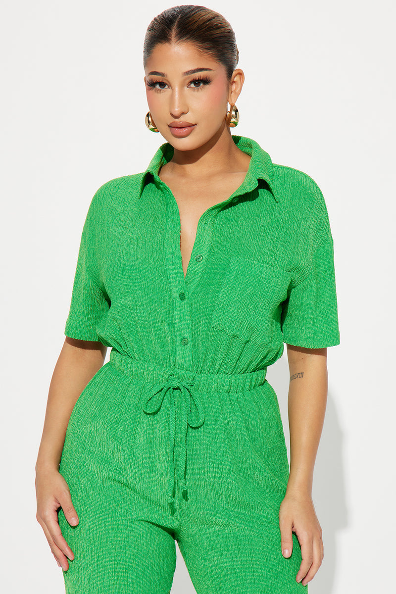 Talk It Up Jumpsuit Kelly Green Fashion Nova, Jumpsuits Fashion Nova
