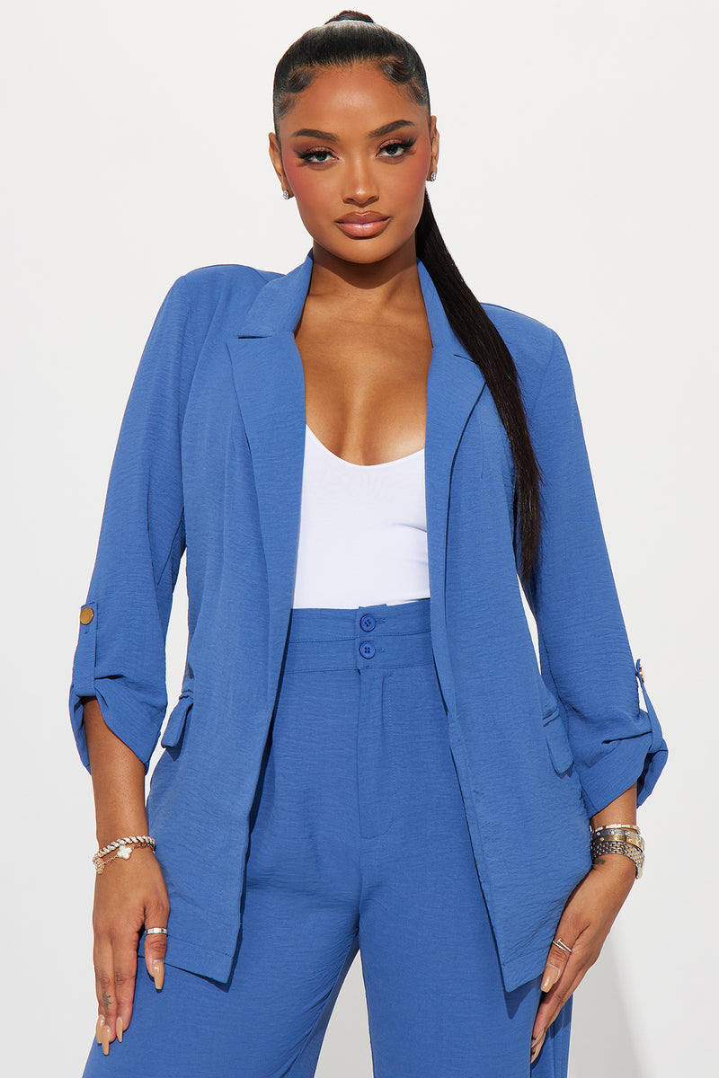 Brittany Blazer Set - Dusty Blue | Fashion Nova, Matching Sets | Fashion Nova