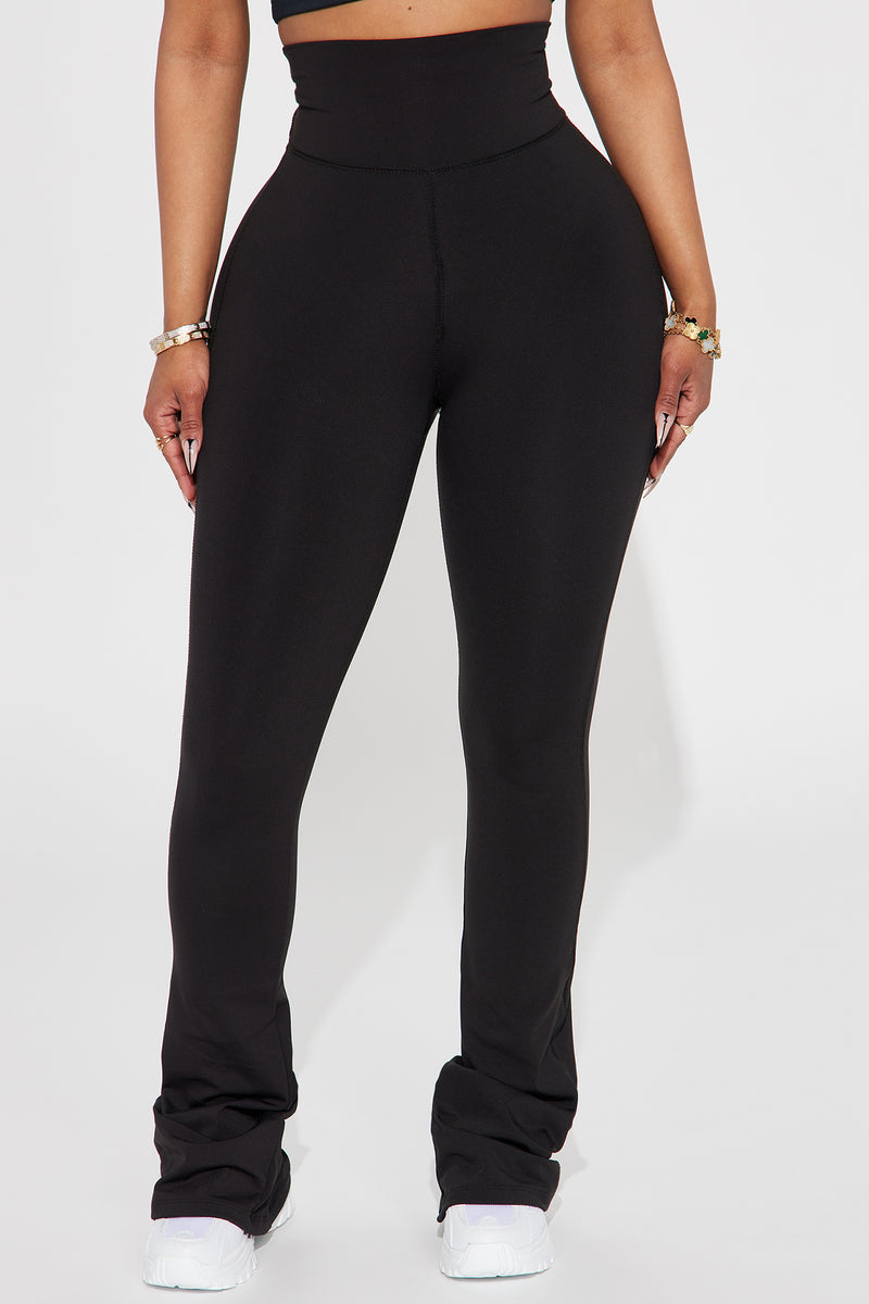 Everyday Basic Yoga Foldover Pants - Black, Fashion Nova, Leggings