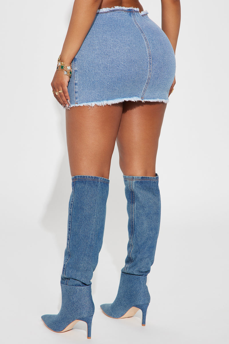 Mid length hotsell denim skirts 60