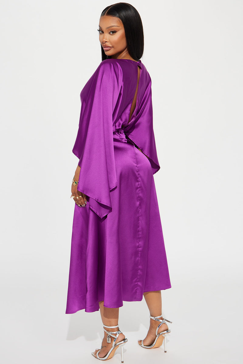 Angelina Satin Maxi Dress - Magenta | Fashion Nova, Dresses | Fashion Nova