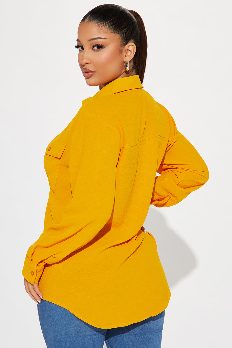 Ravenna Shirt Mustard Fashion Nova, Shirts & Blouses Fashion Nova