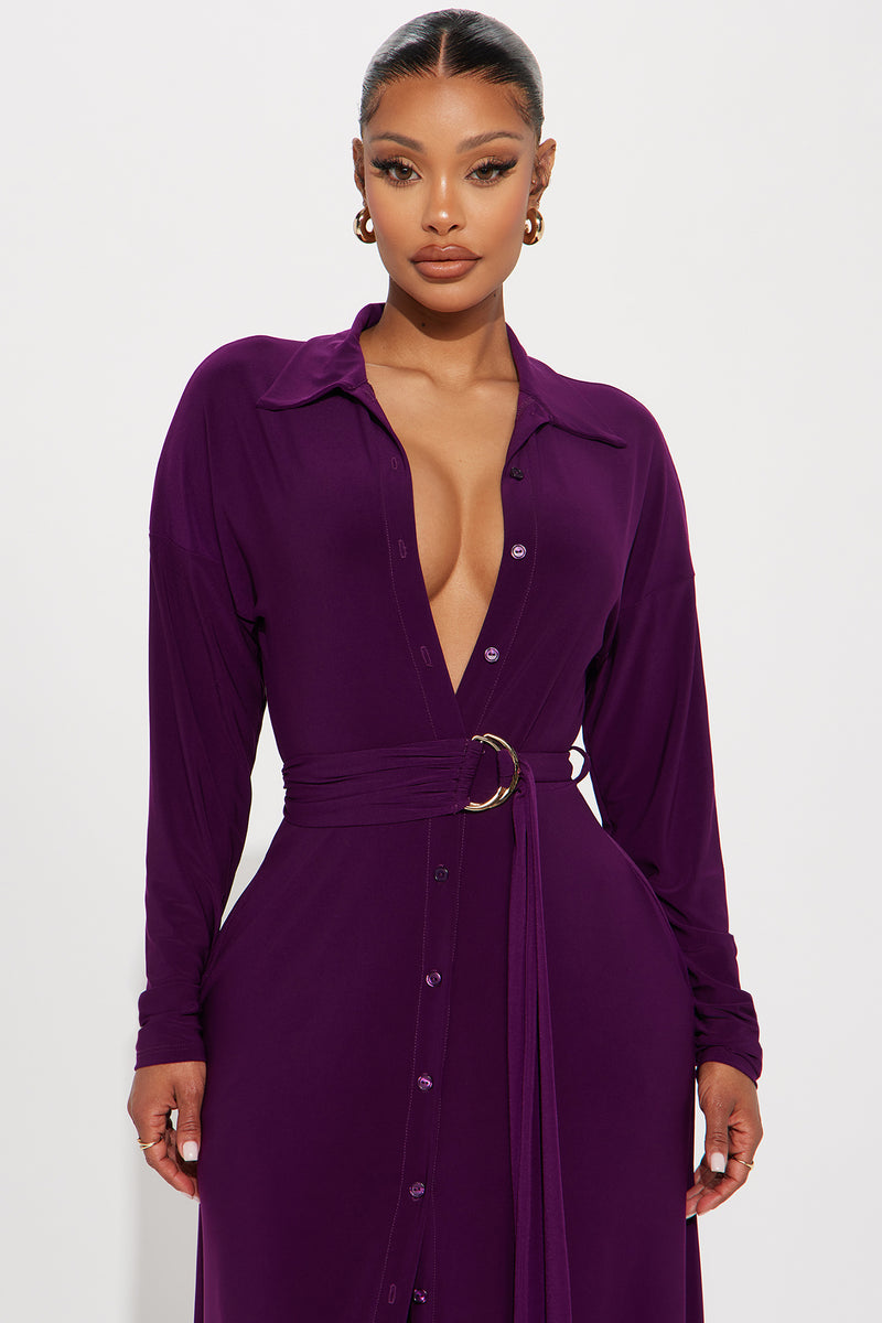 Eggplant cheap maxi dress