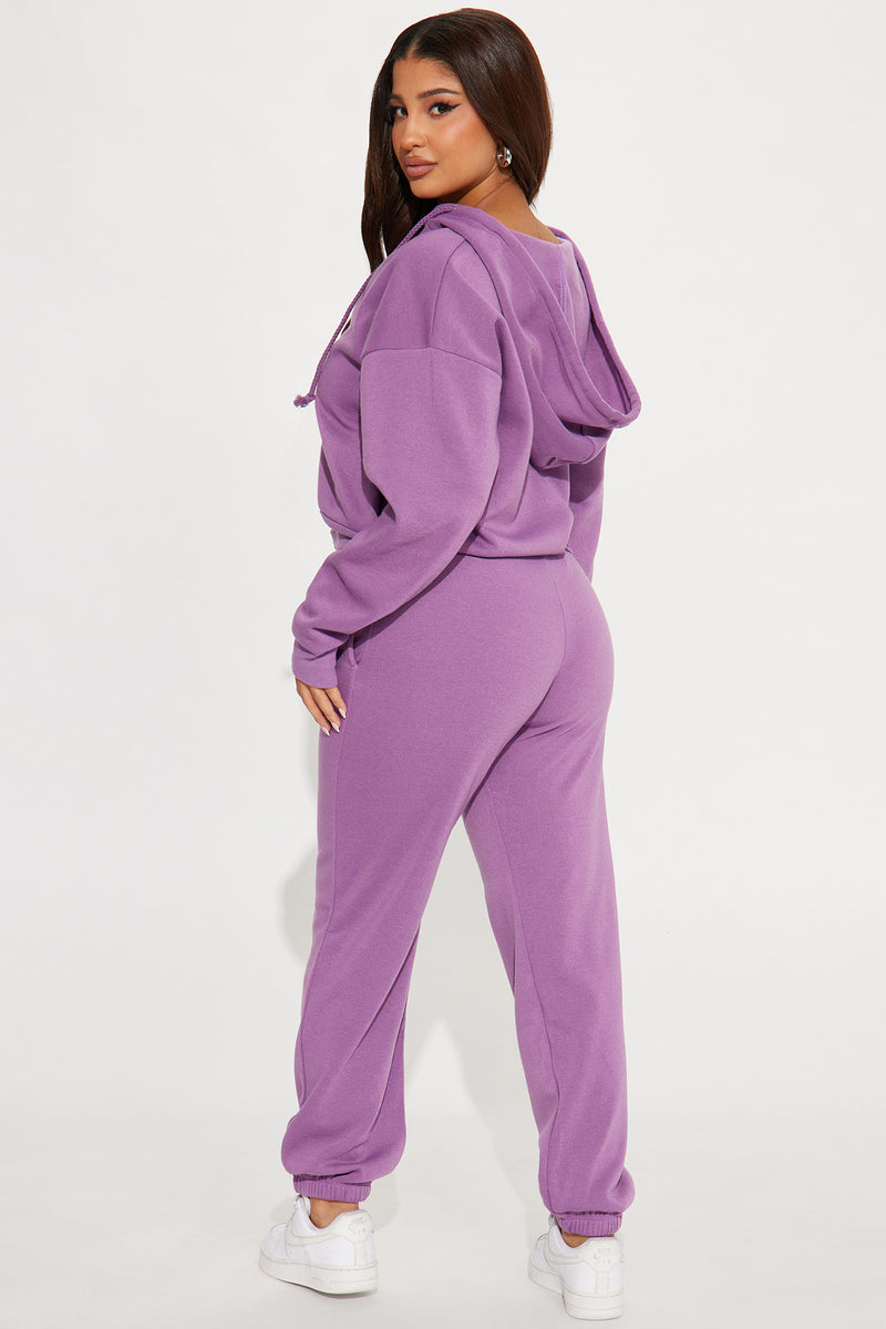 Lavender joggers sale set