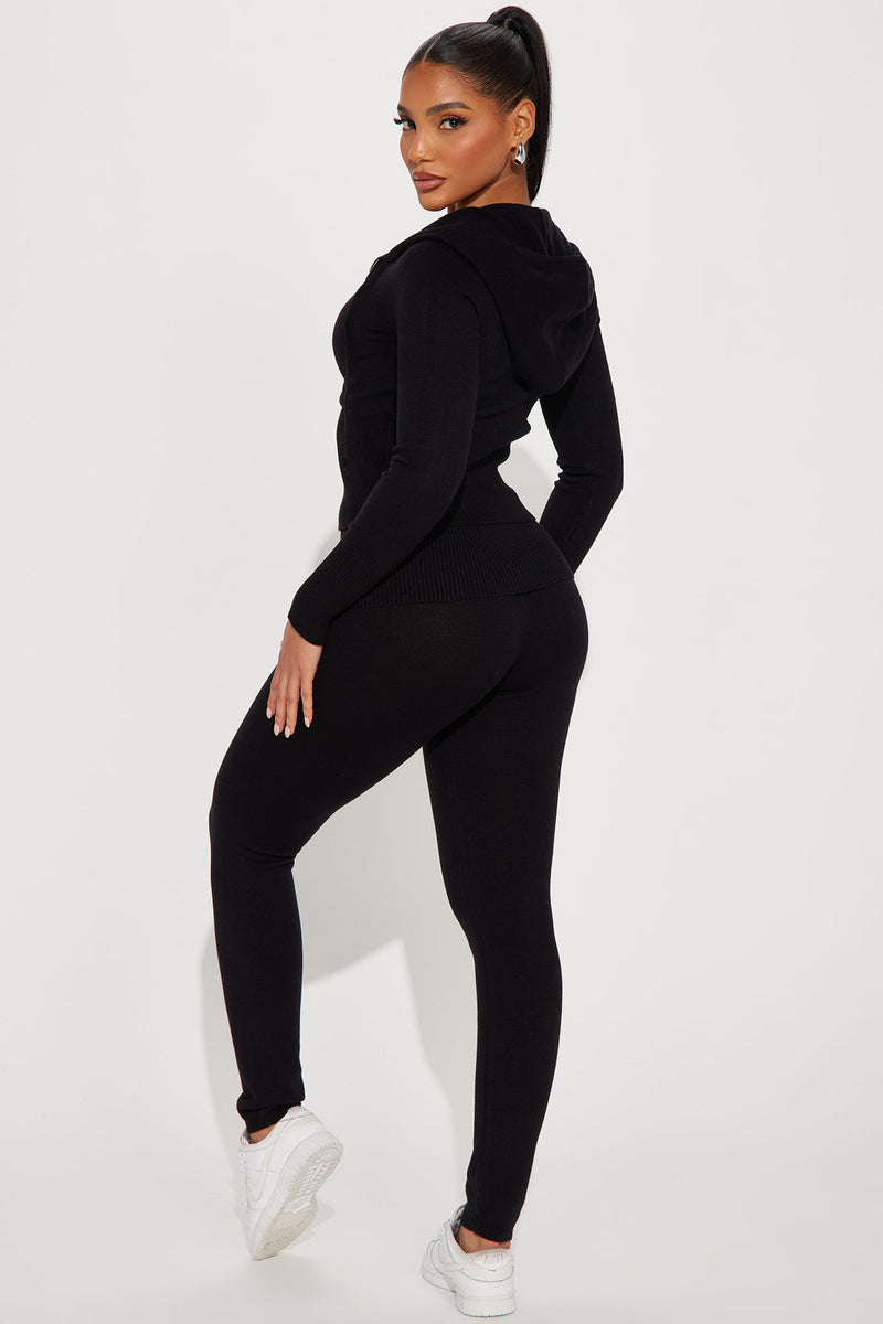 Pretty Energy Sweater Legging Set Black Fashion Nova, Matching Sets