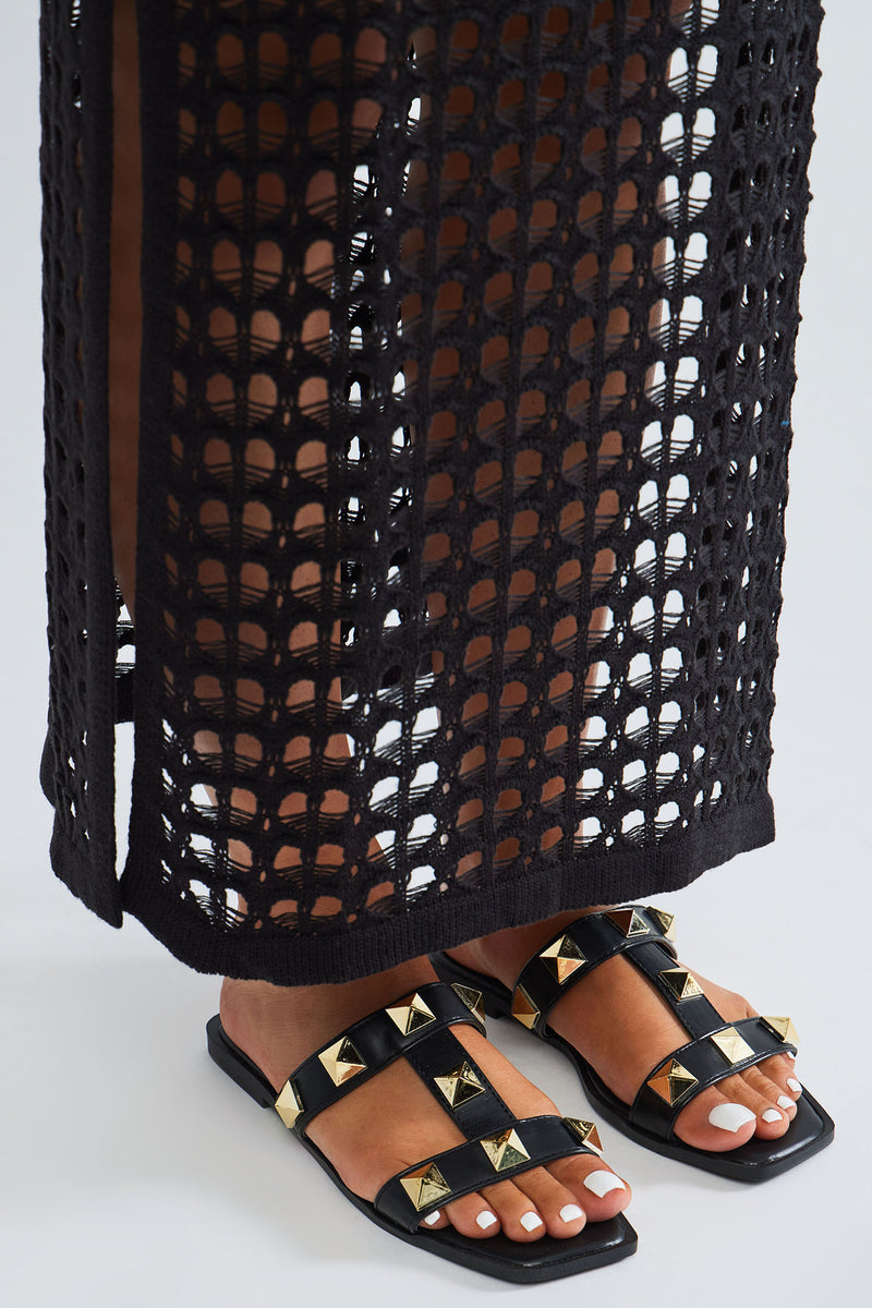 Tamara Flat Sandals - Black | Fashion Nova, Shoes | Fashion Nova