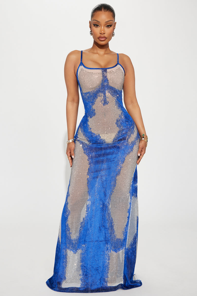 Show Out Rhinestone Maxi Dress