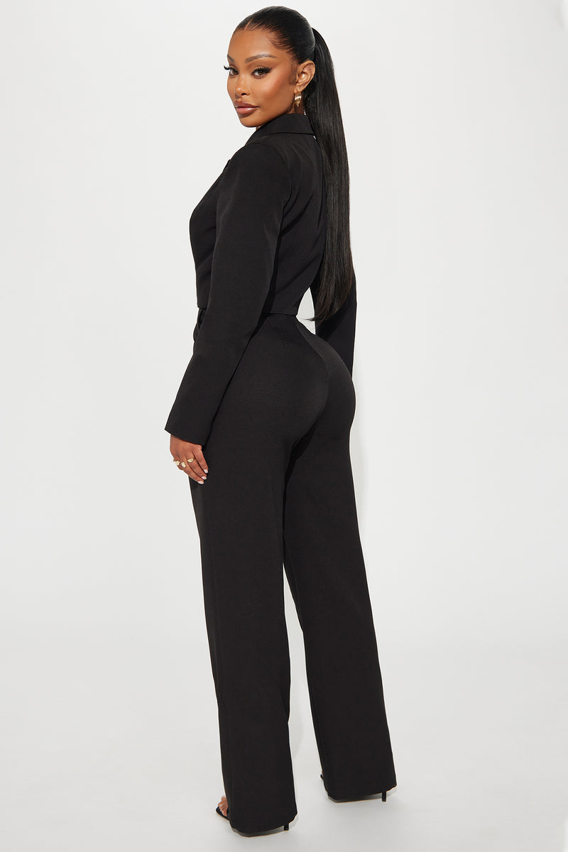 Quick Break 2 Piece Jumpsuit Set Black Fashion Nova, Jumpsuits