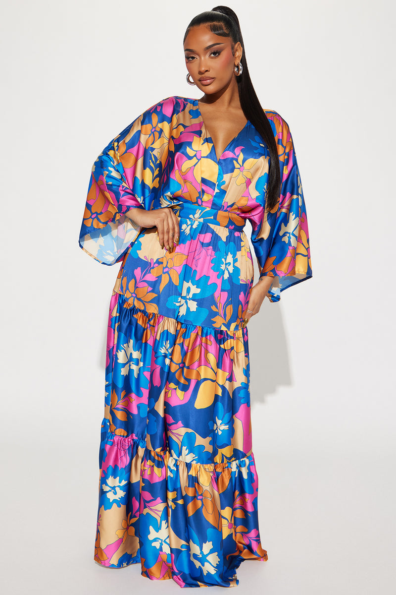 Summer Days Satin Maxi Dress