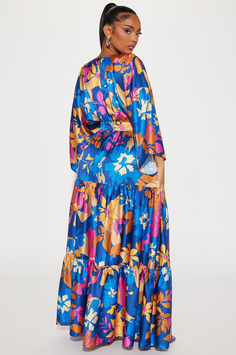 Summer Days Satin Maxi Dress