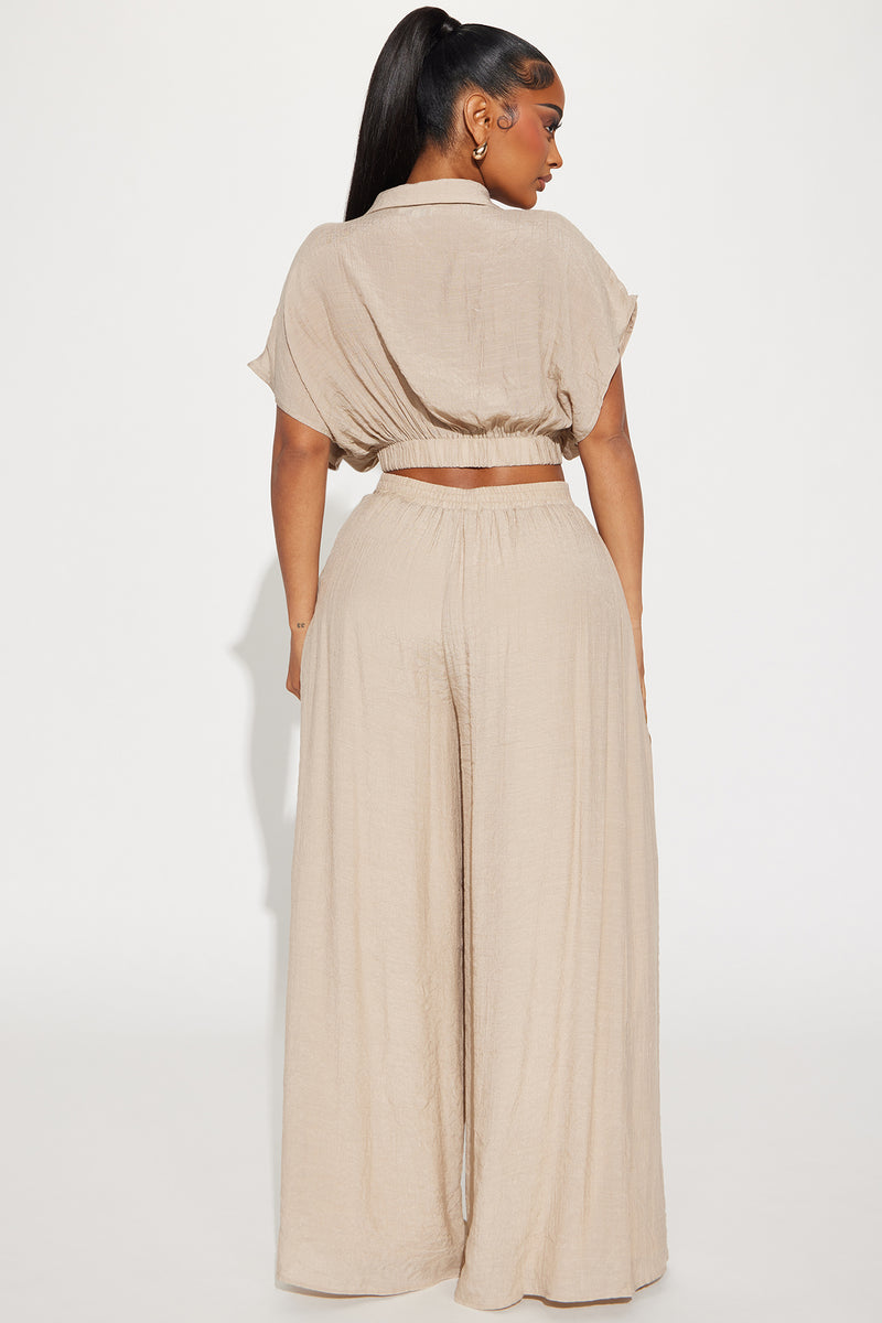Mea Gauze Pant Set Taupe Fashion Nova, Matching Sets Fashion Nova