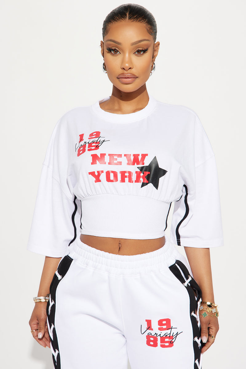 Ny yankees crop top sales