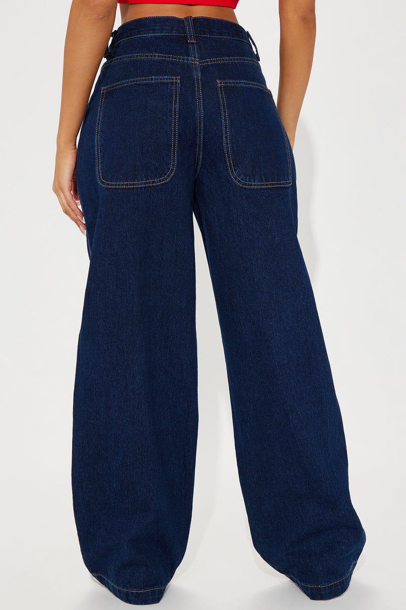 Get Over It Drop Waist Jeans Dark Wash Fashion Nova, Jeans