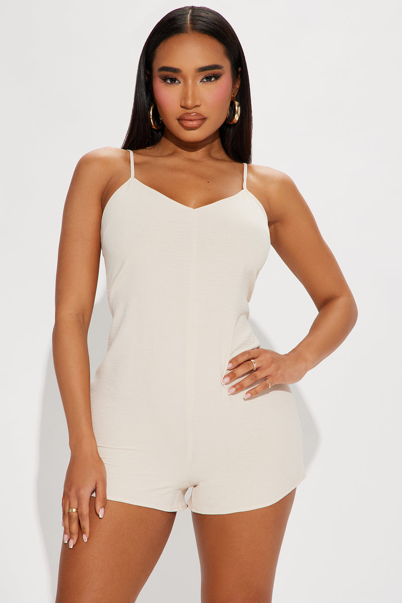 Mariella Romper - Oatmeal | Fashion Nova, Rompers | Fashion Nova