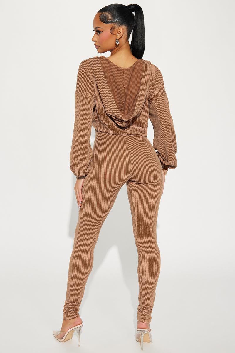 Savannah 2 Piece Jumpsuit Set Chestnut Fashion Nova, Jumpsuits