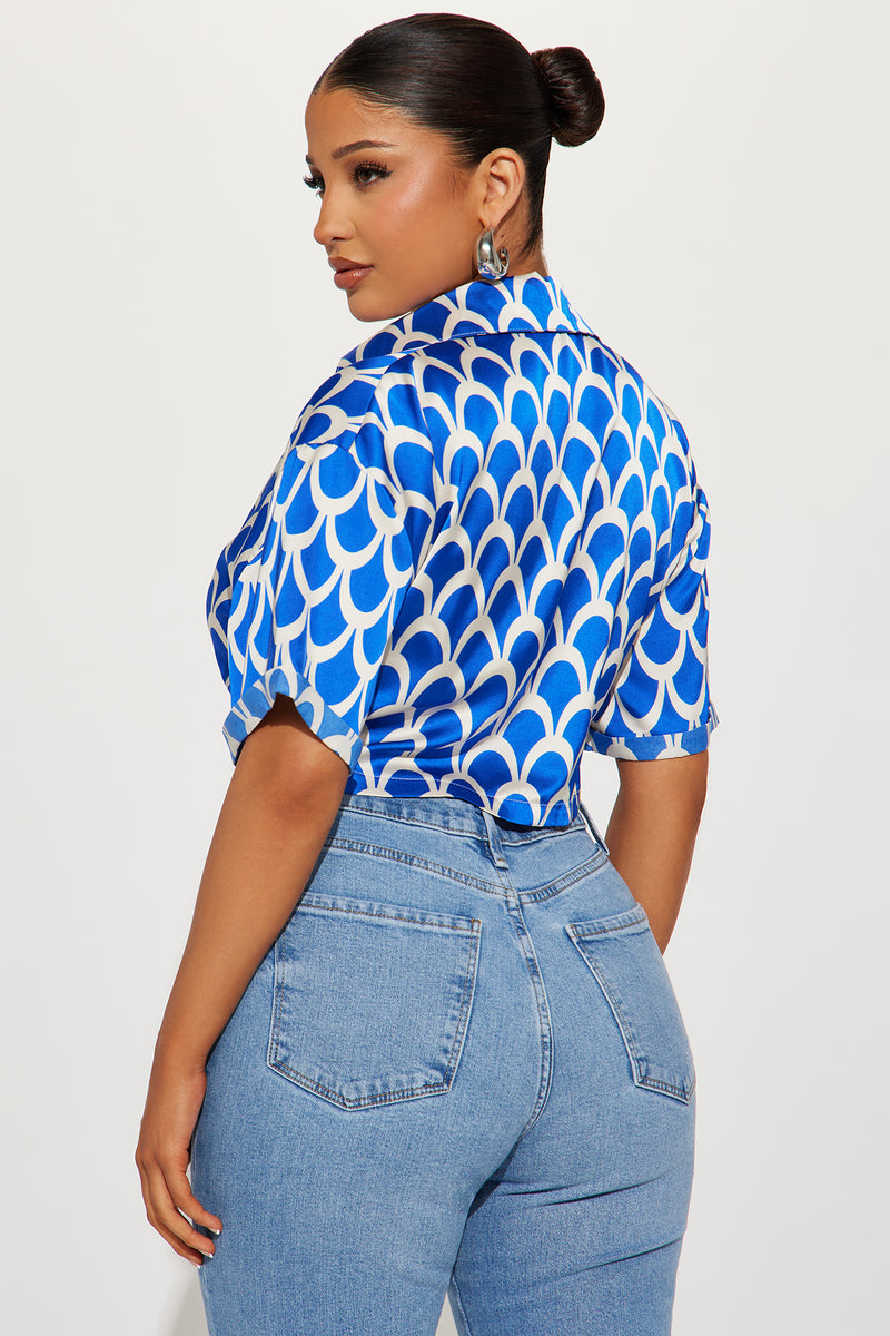 In Motion Satin Blouse Top Fashion Nova, Shirts