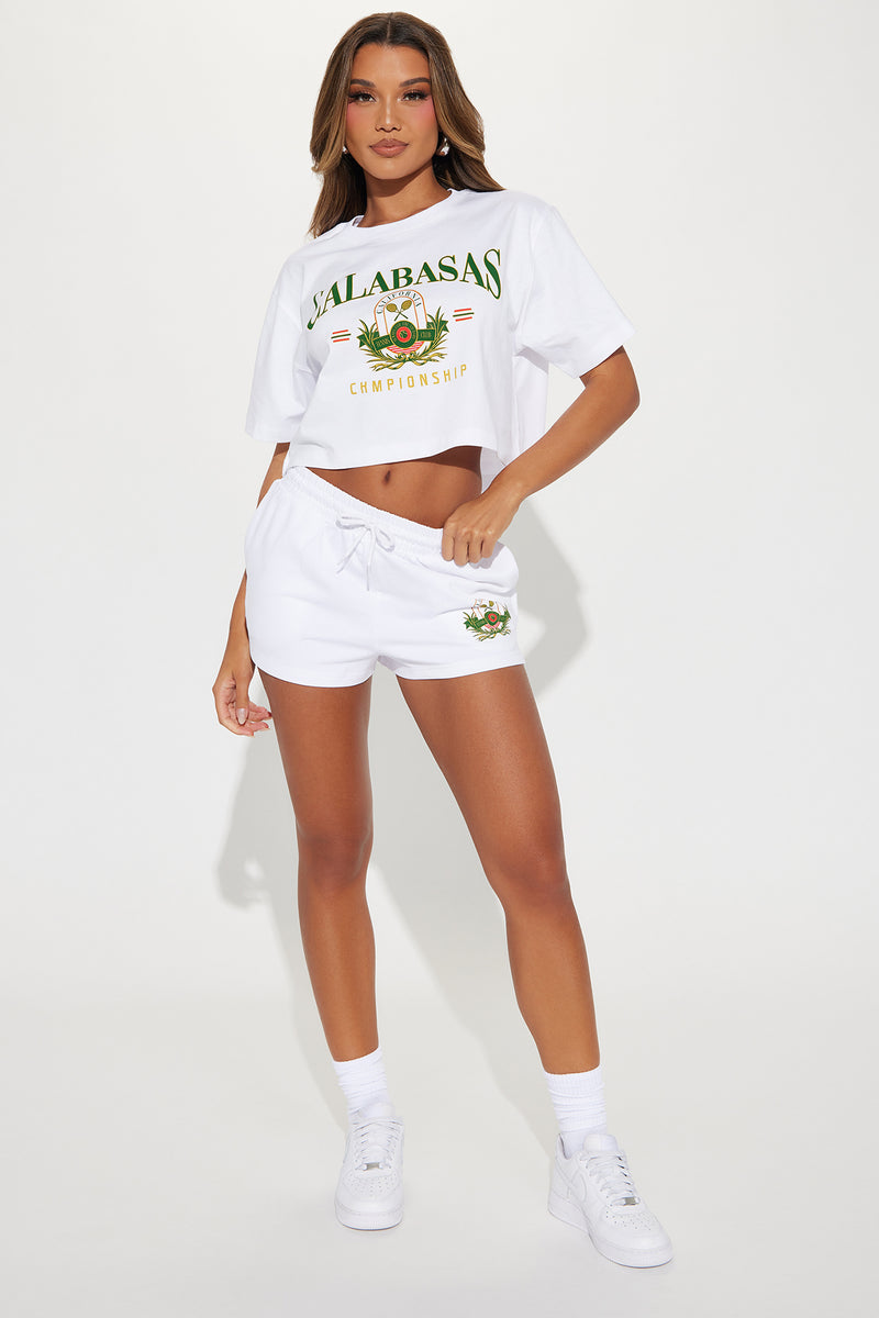 Calabasas Short Set White Fashion Nova, Matching Sets Fashion Nova