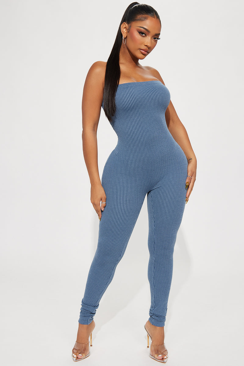 Kyra 2 Piece Jumpsuit Set Blue Fashion Nova, Jumpsuits Fashion Nova