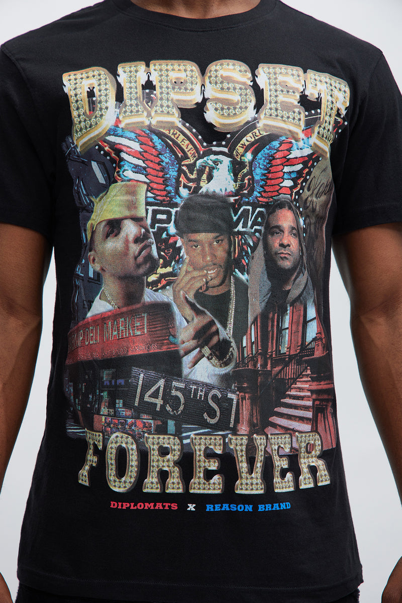 Dipset Forever Short Sleeve Tee Black Fashion Nova, Mens Graphic