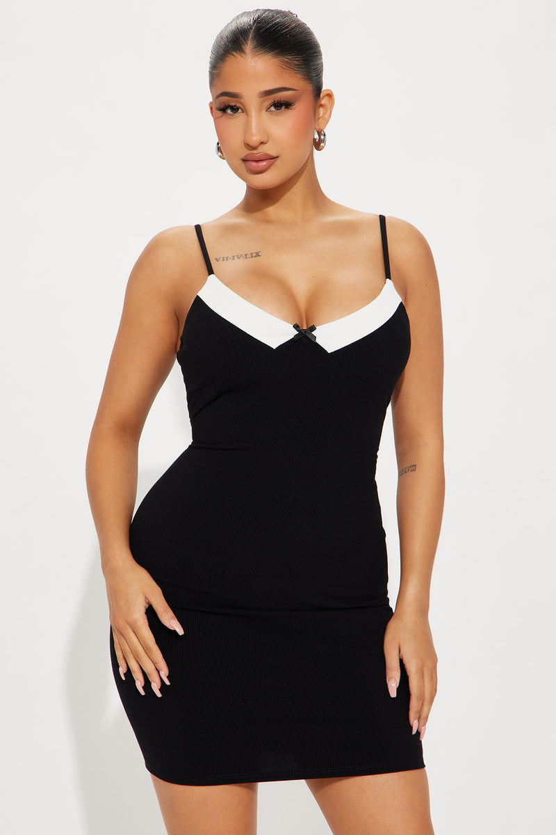 Amy Ribbed Mini Dress