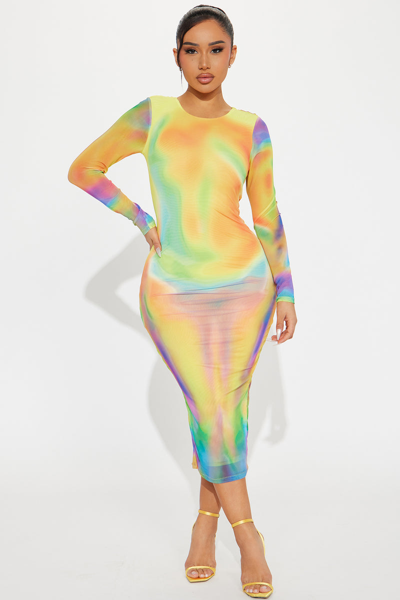 Cora Mesh Maxi Dress