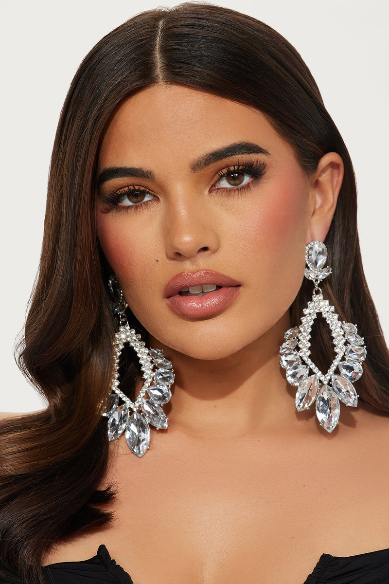 Optimistic Vibes Earrings Clear Fashion Nova, Jewelry Fashion Nova