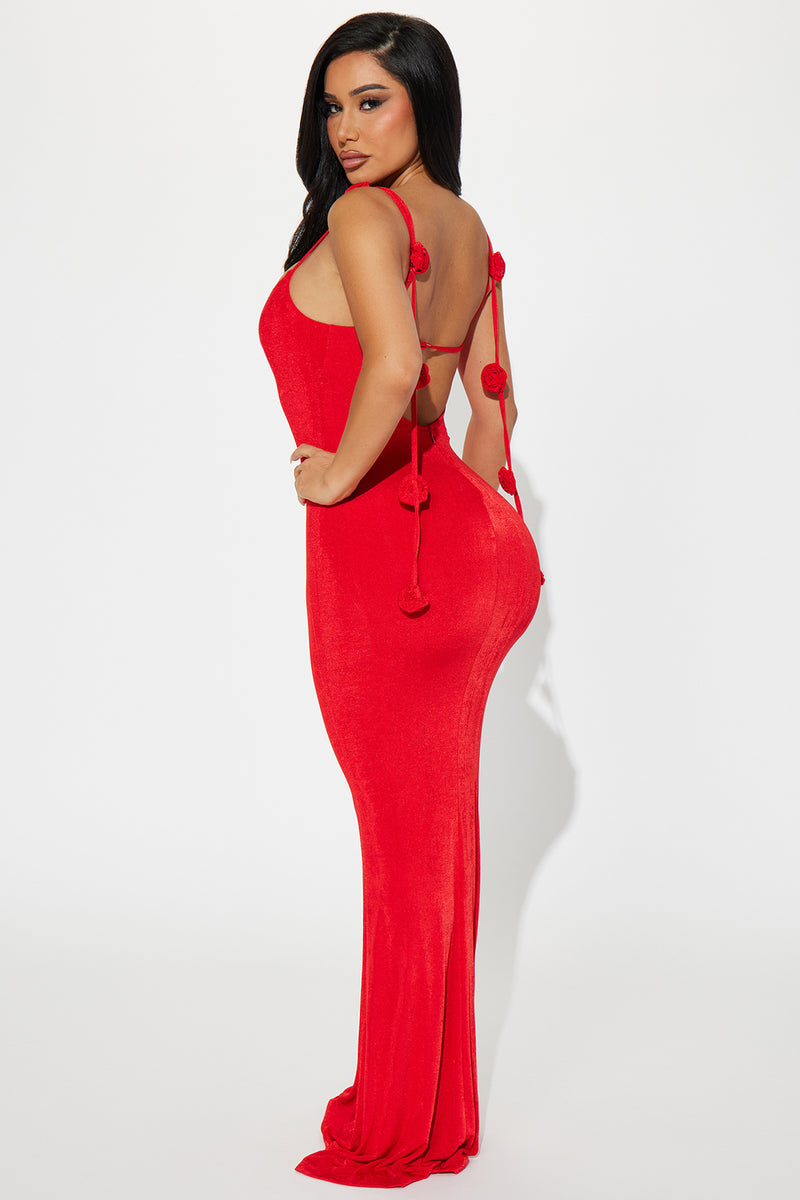 Smell the Flowers Slinky Maxi Dress