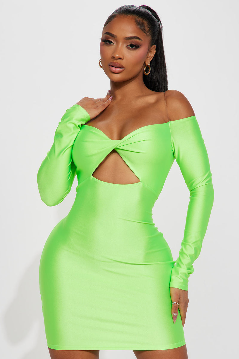 Fashion nova hotsell lime green dress