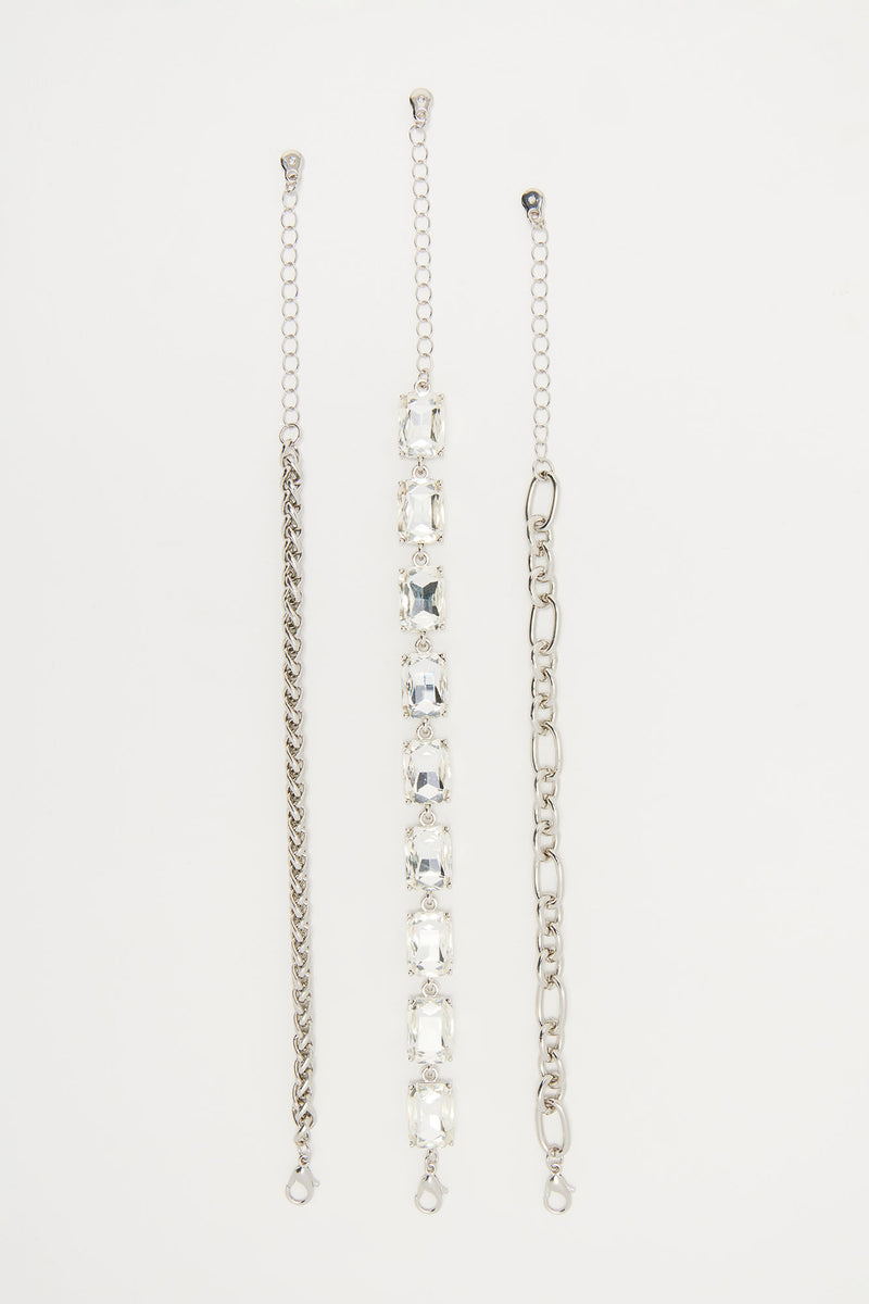 Squad Goals Bracelet Set Silver Fashion Nova, Jewelry Fashion Nova