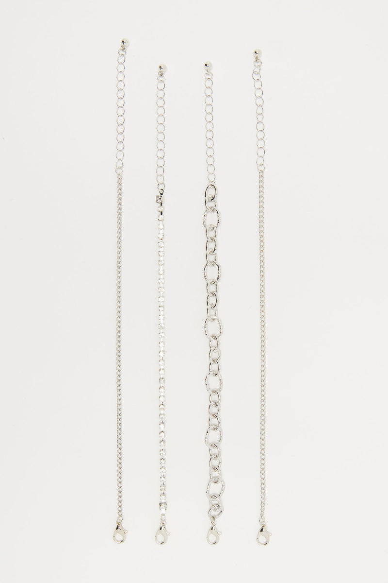 Link This Weekend Bracelet Set Silver Fashion Nova, Jewelry