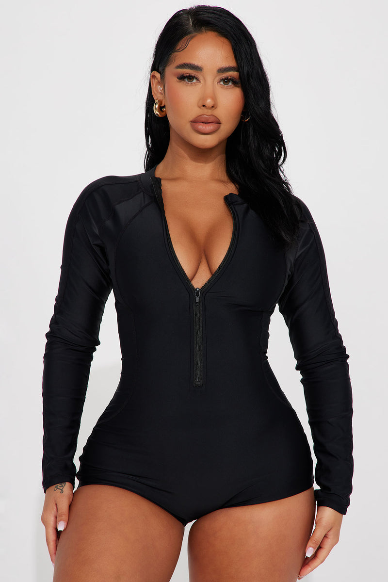 Fashion nova long sleeve deals swimsuit
