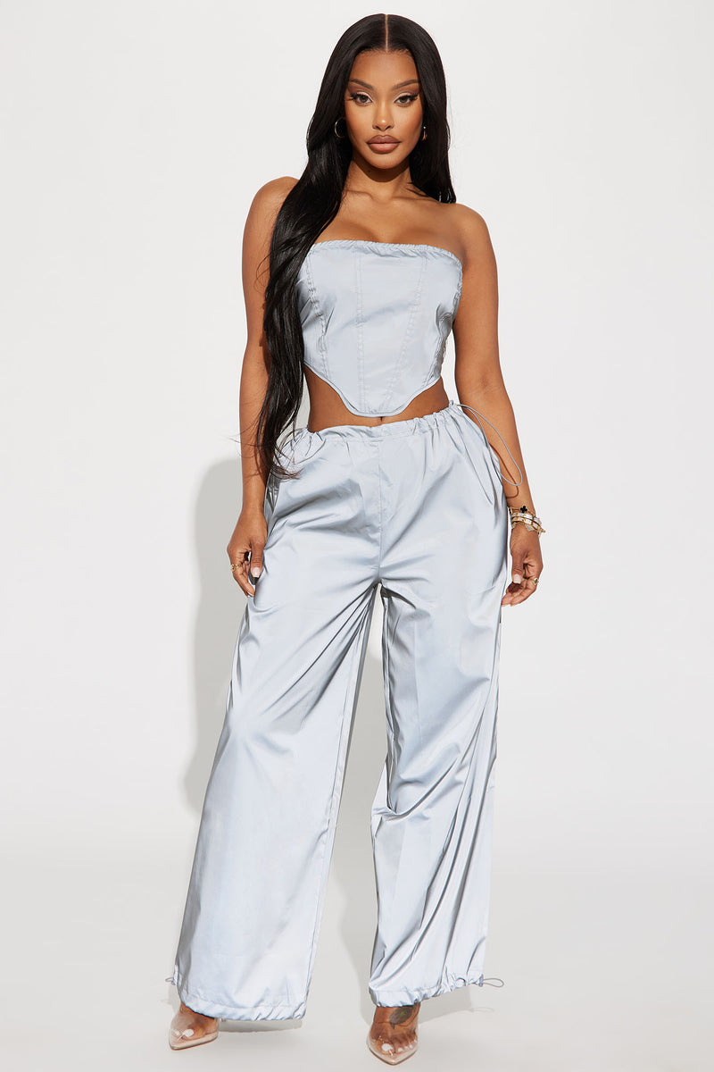 Reflective joggers fashion nova clearance