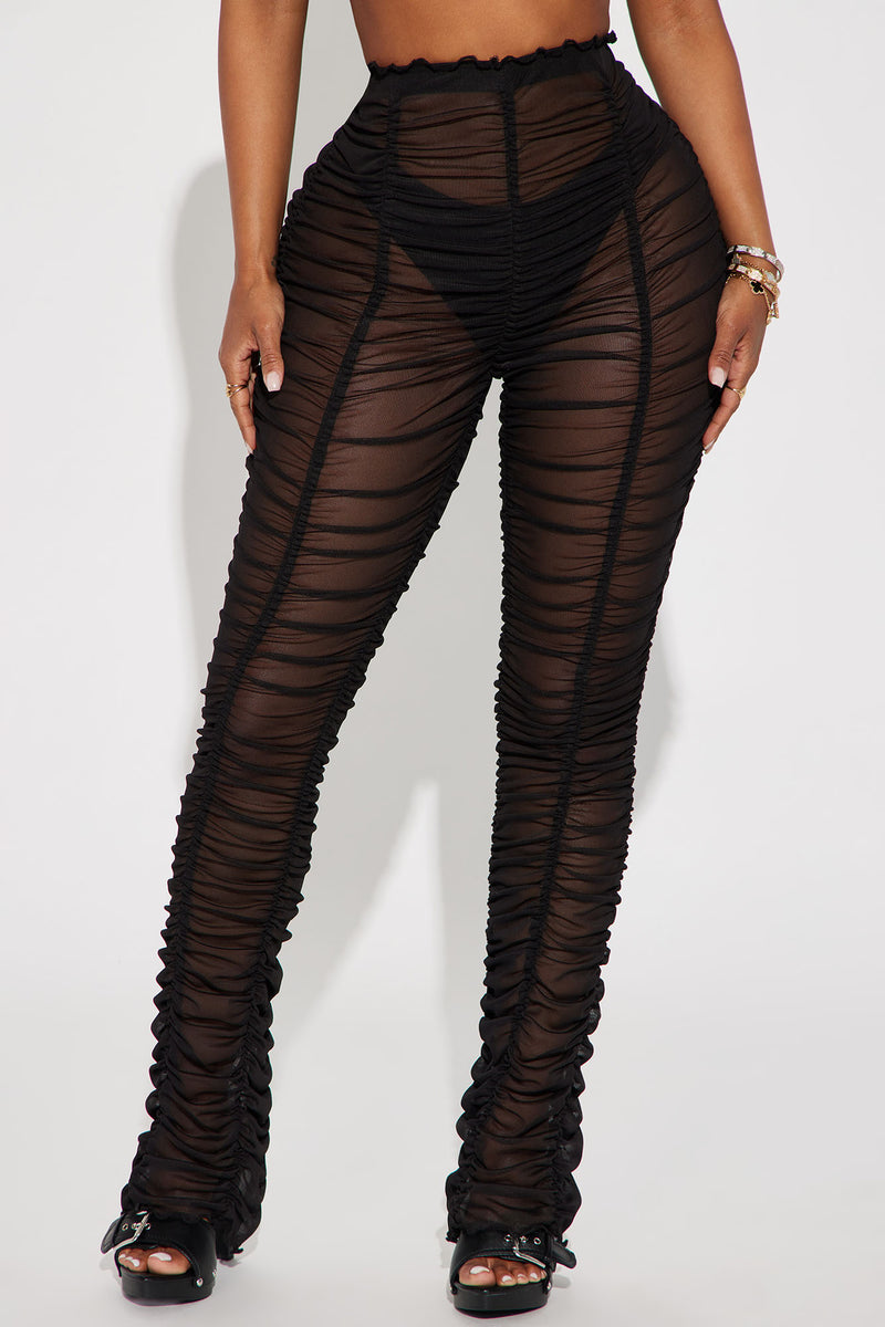 Mesh ruched leggings store