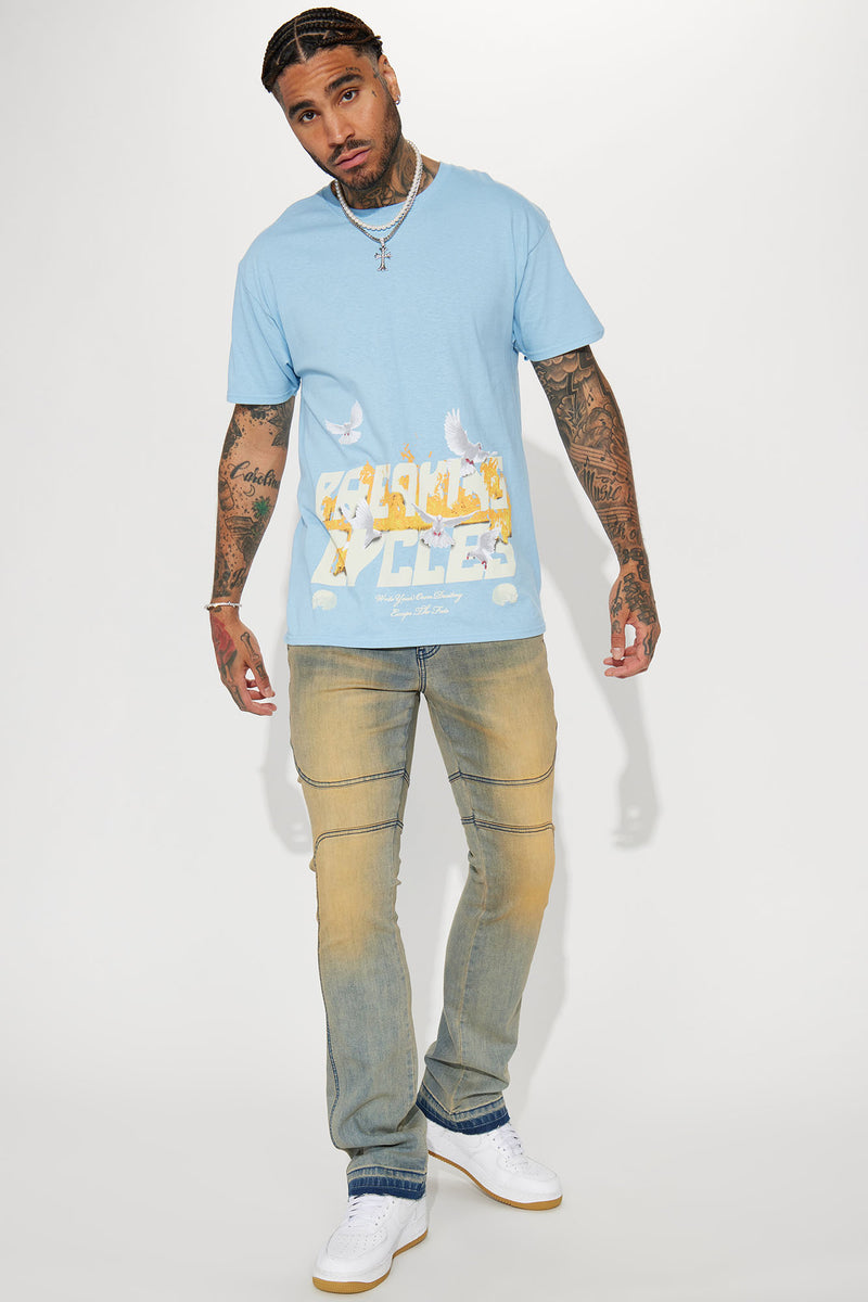 Breaking Cycles Short Sleeve Tee - Light Blue
