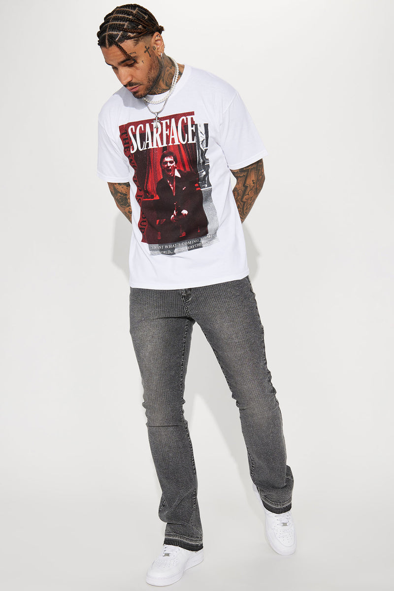 Scarface World Is Yours Short Sleeve Tee White Fashion Nova, Mens