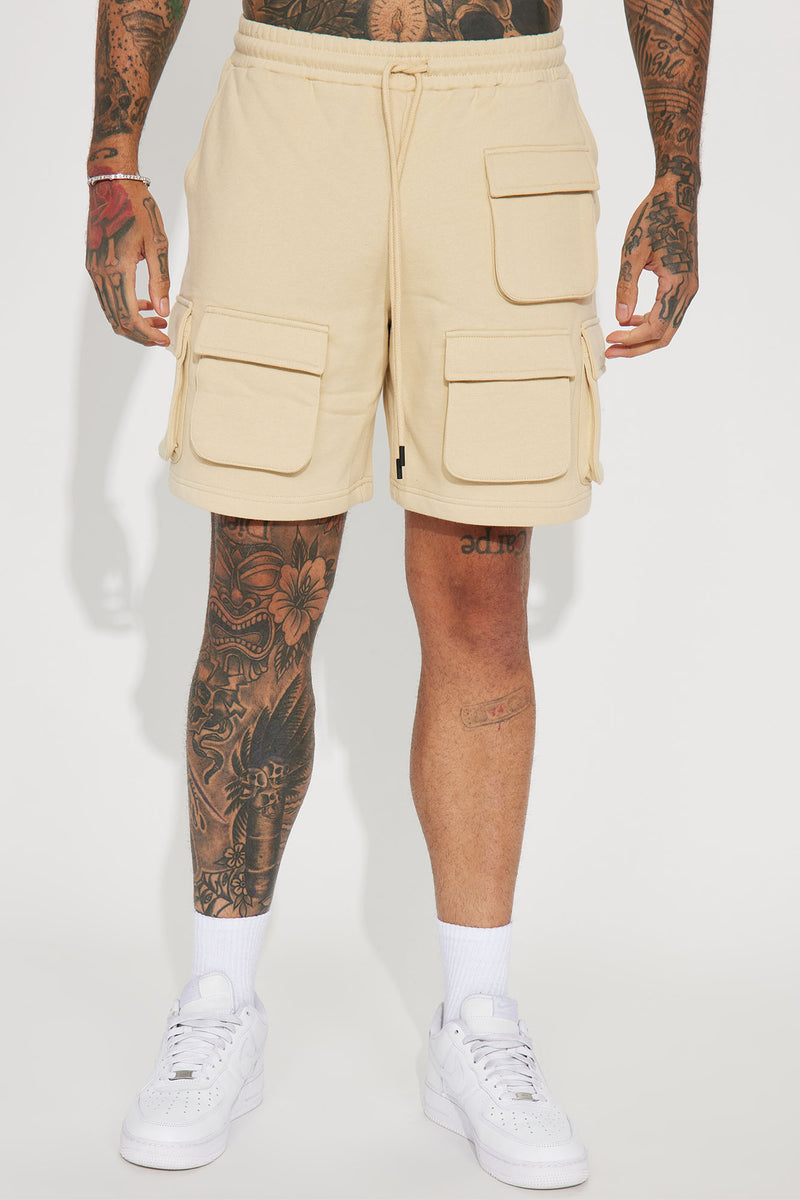 Different Levels Relaxed Cargo Shorts Tan Fashion Nova Mens
