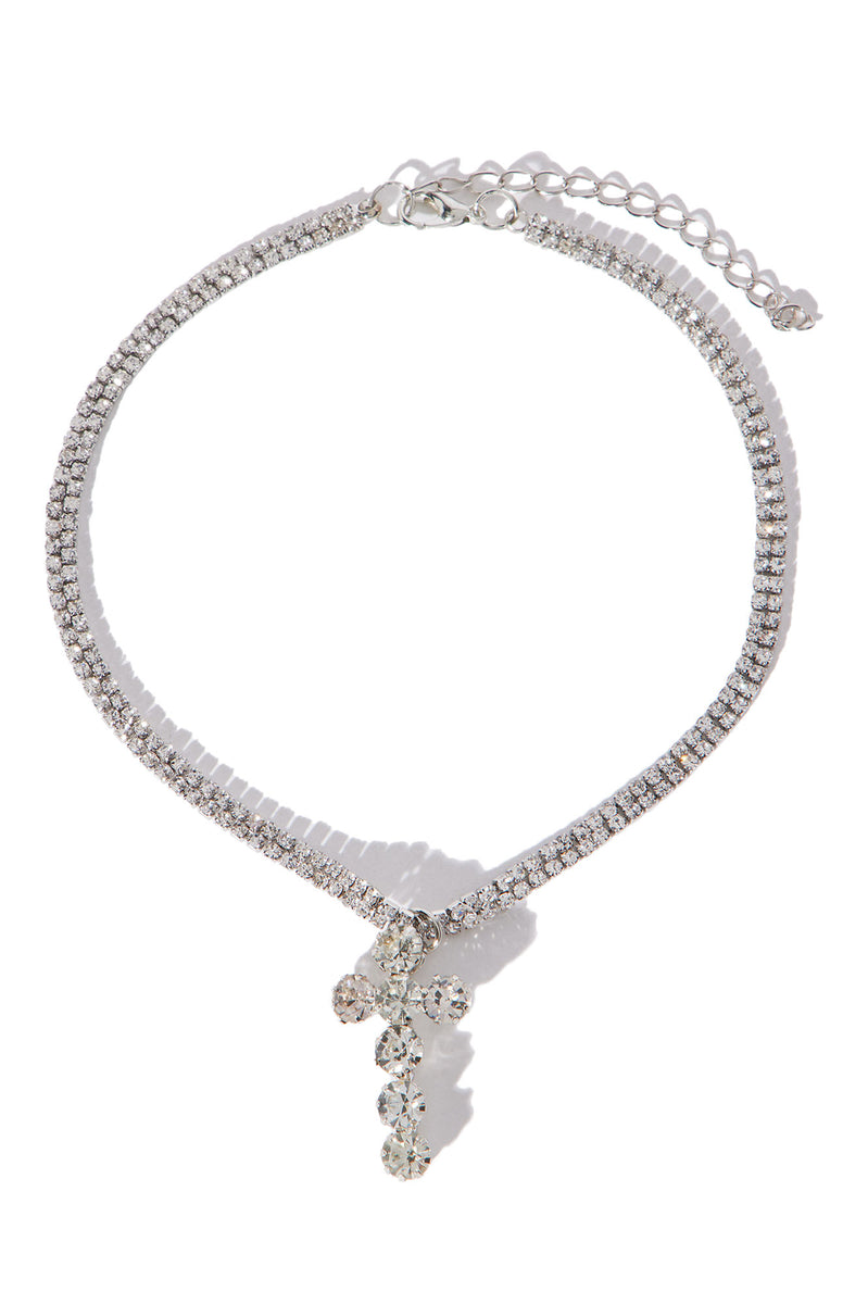 Iced Out Cross Necklace Silver Fashion Nova, Jewelry Fashion Nova