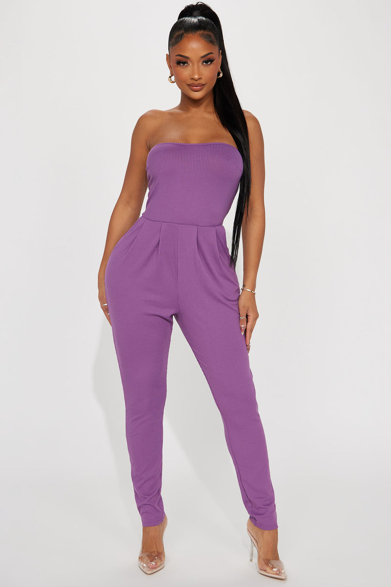 Selena purple jumpsuit fashion nova top