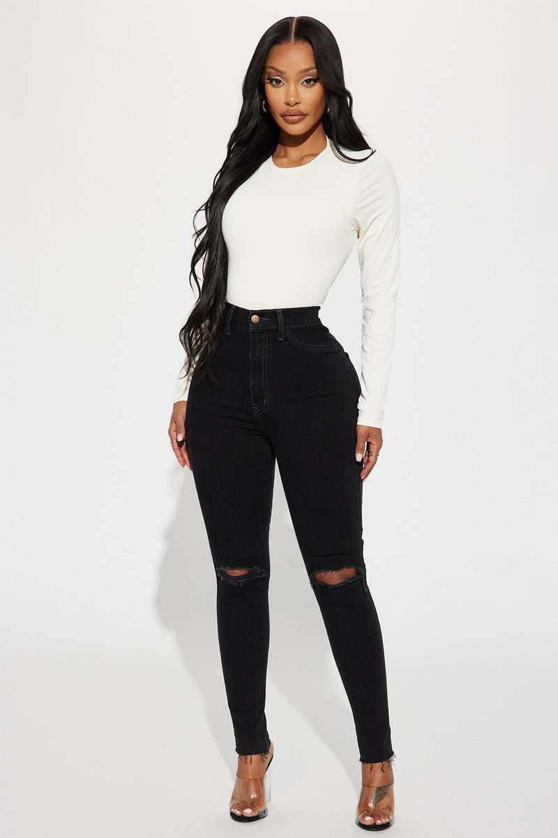 She Bad Skinny Jeans Black