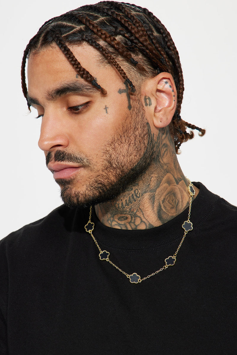 Mens hotsell clover necklace