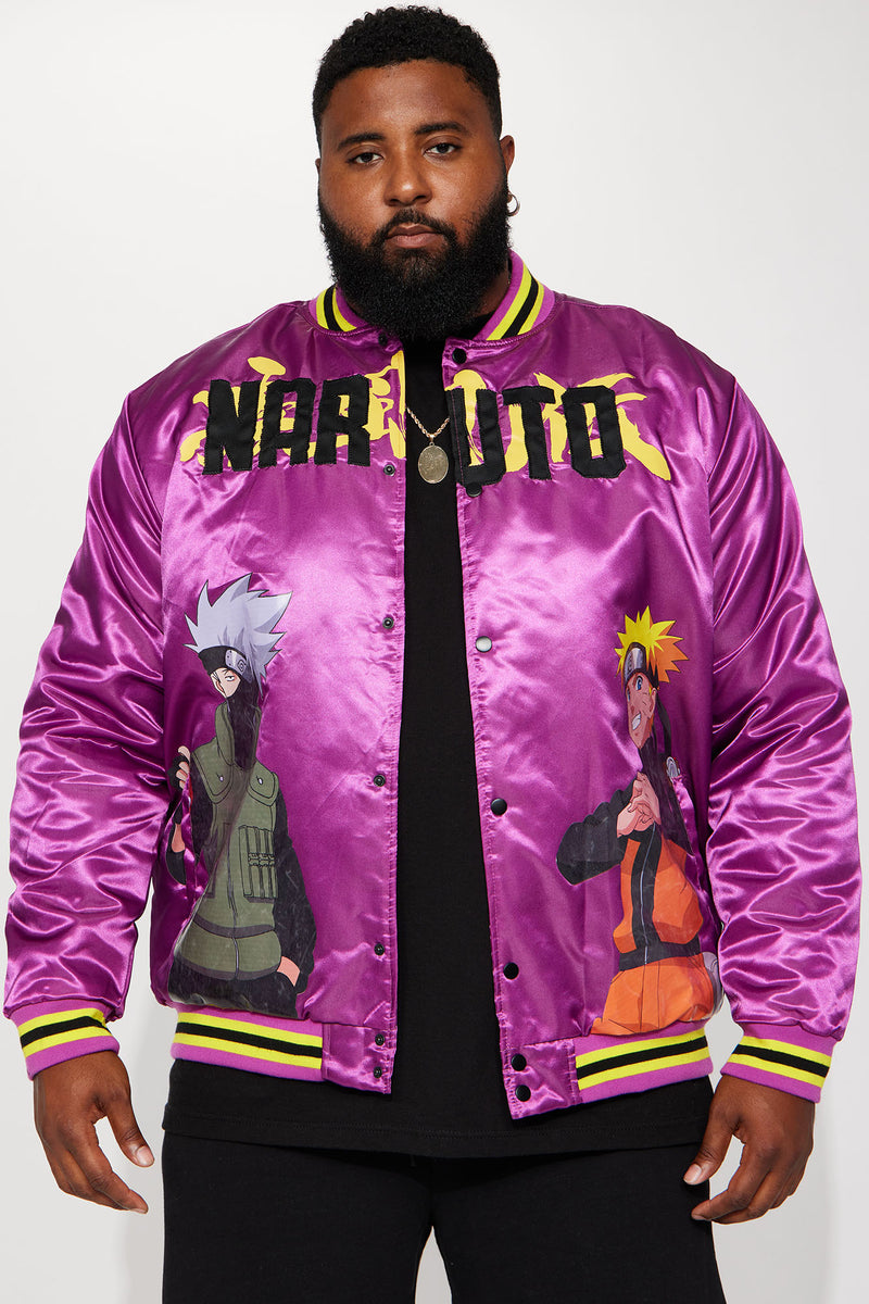 Purple satin cheap bomber jacket