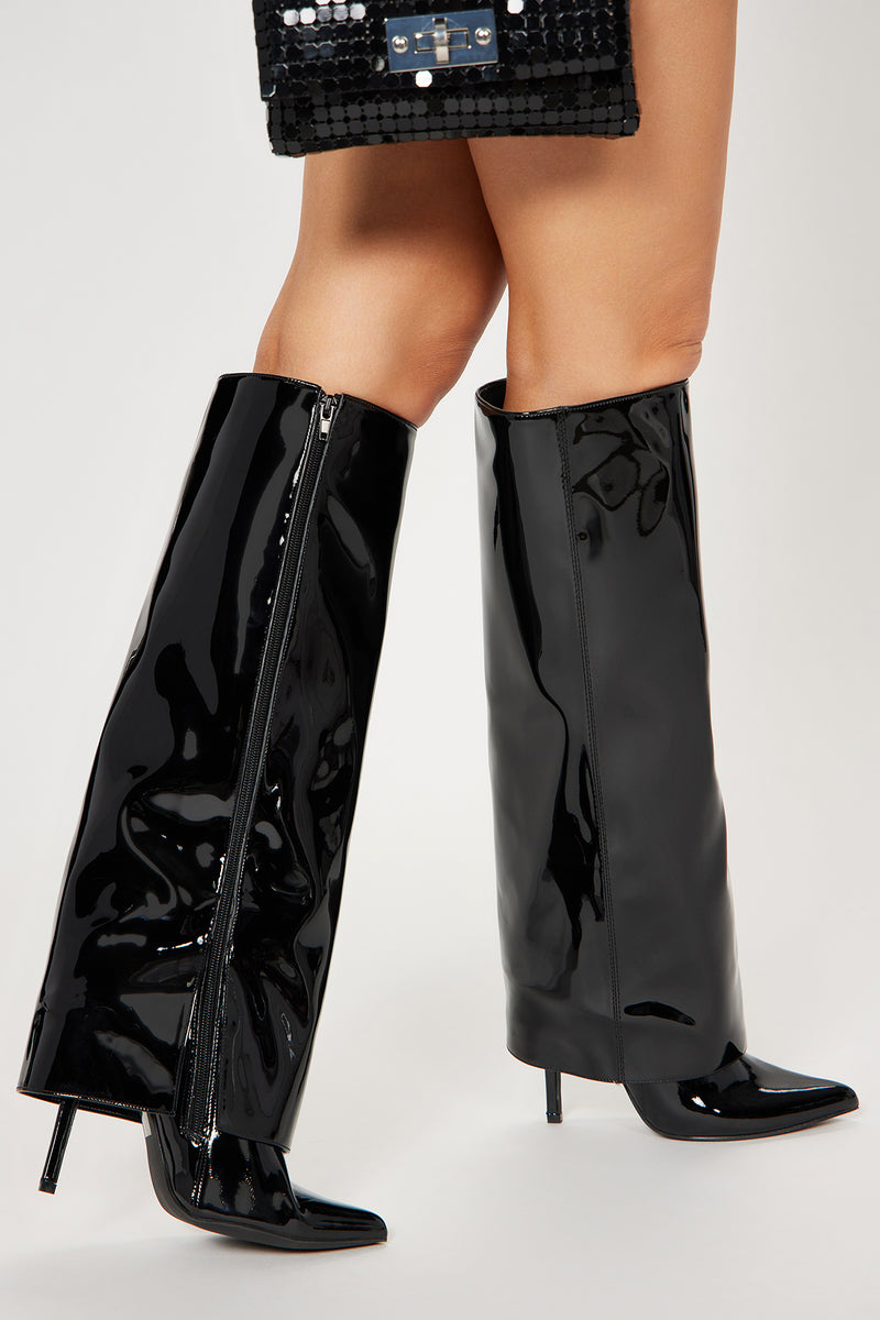 Good As Always Knee High Boots - Black