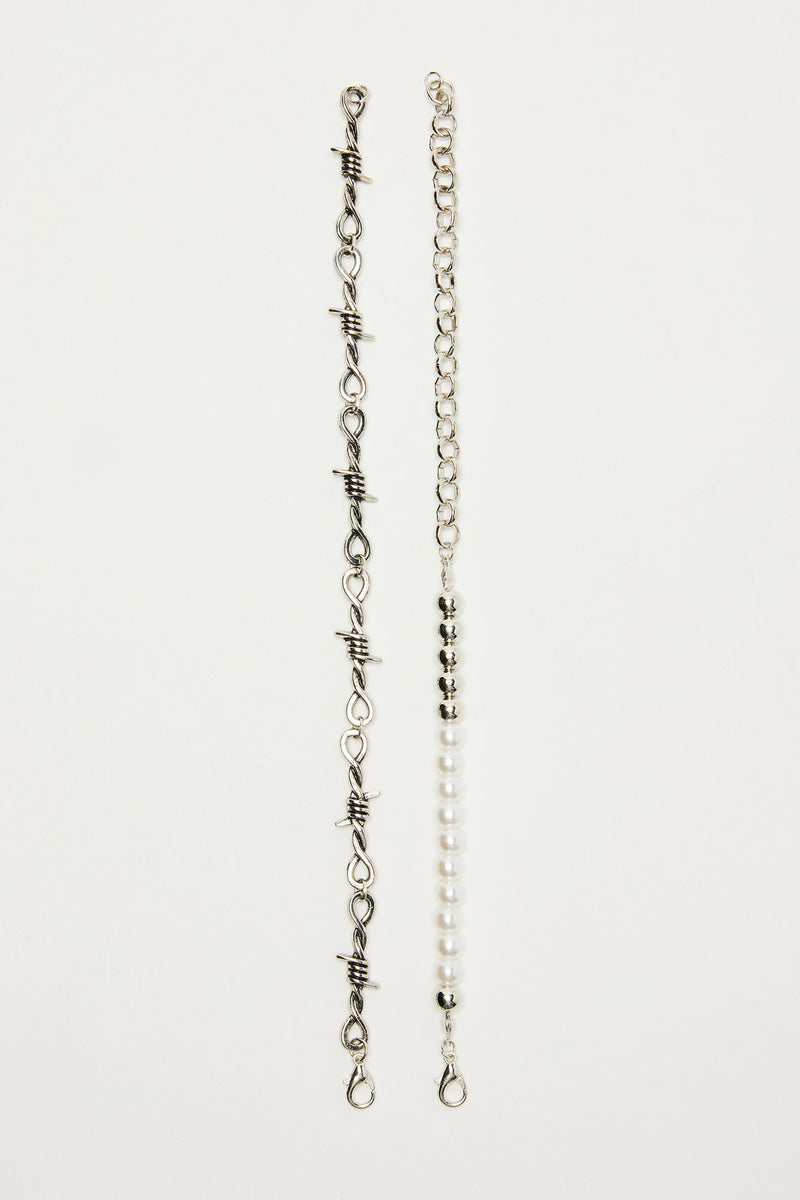Best Version Bracelet Set Silver Fashion Nova, Mens Jewelry
