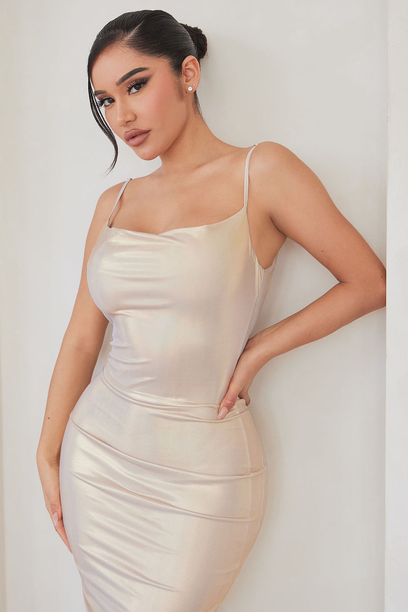 Champagne dress hotsell fashion nova