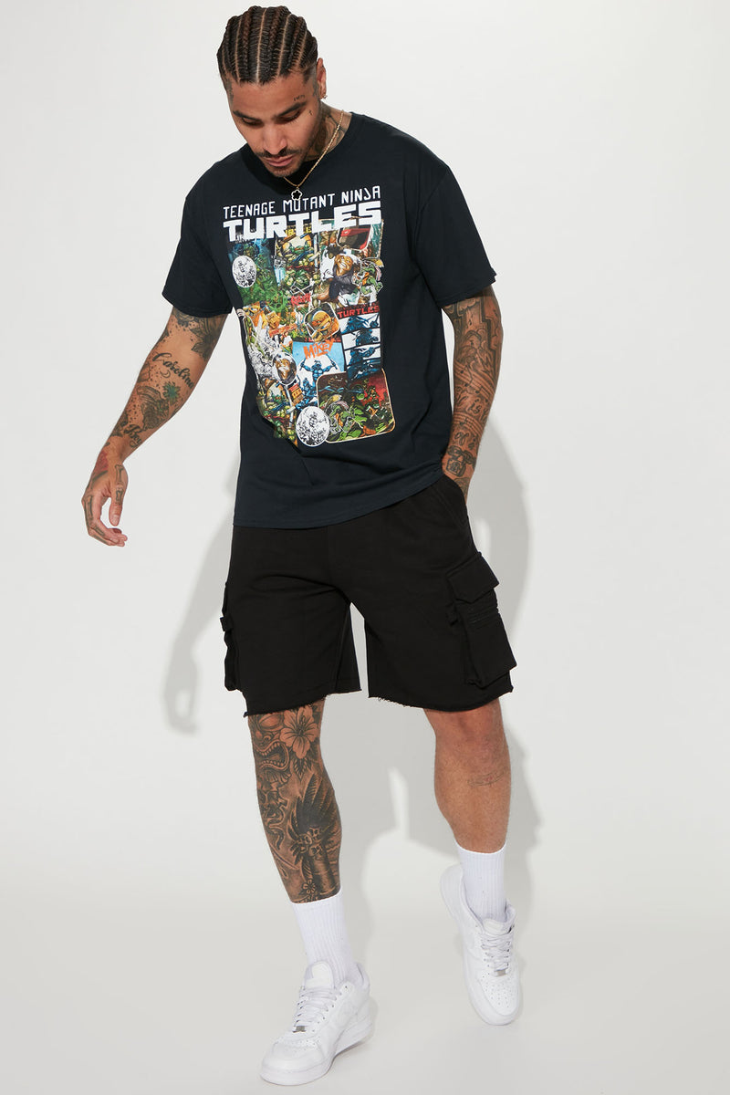 Teenage Mutant Ninja Turtles TMNT Black Short Sleeve T-Shirt Adult Size L  NEW