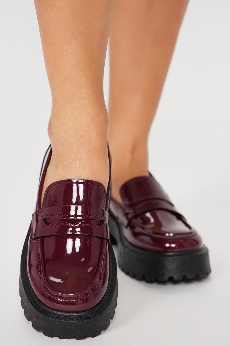 Off To Class Loafers Burgundy Fashion Nova Shoes Fashion Nova