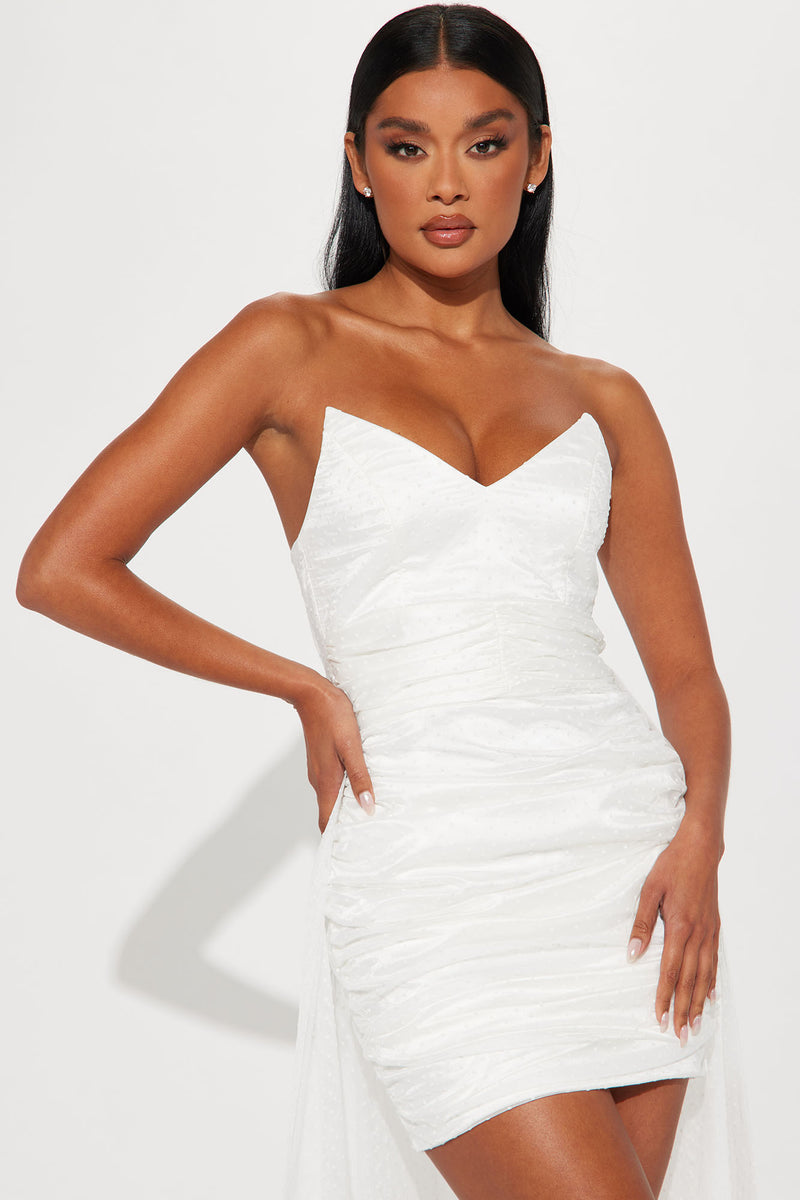 White short dress store fashion nova