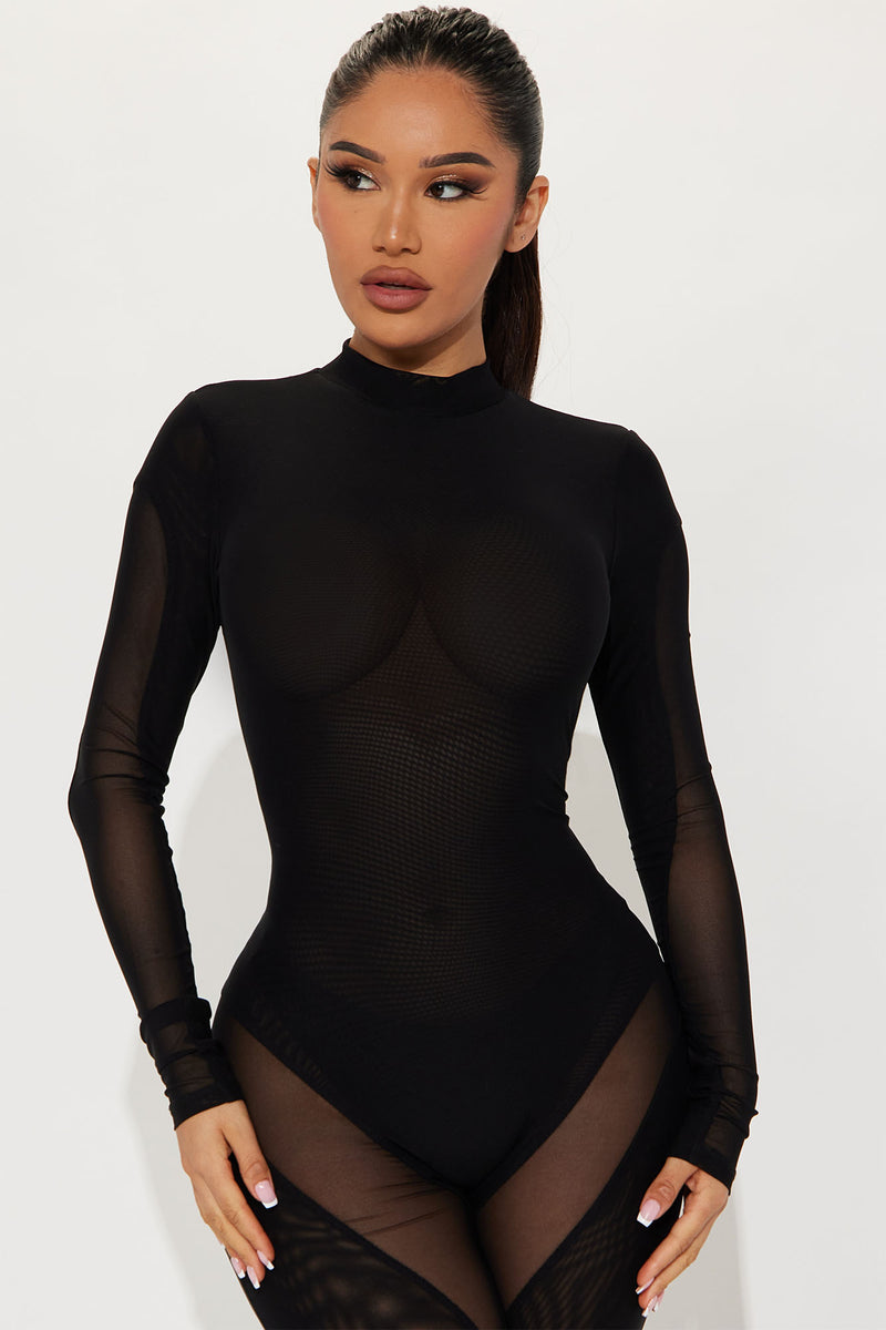 Fashion nova sheer jumpsuit deals