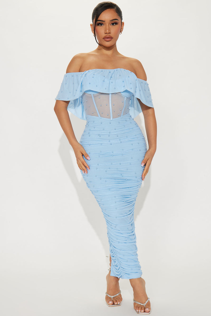 All An Illusion Pearl Maxi Dress